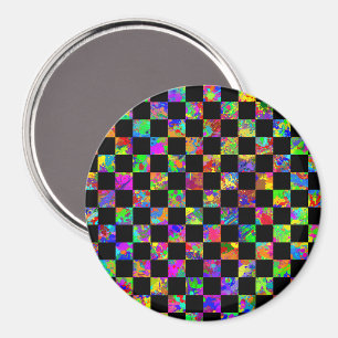 Aimant Motif de la carte de contrôle Paint Splatter