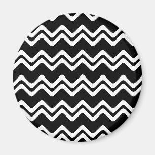 Aimant Motif de ligne double couleur Zig Zag