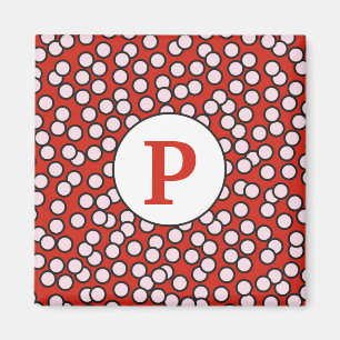 Aimant Motif de monogramme Dotty