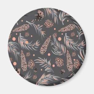 Aimant Motif de Noël, Pine Snow