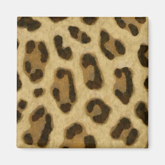 Aimant Motif de peau Poster de animal léopard (Devant)