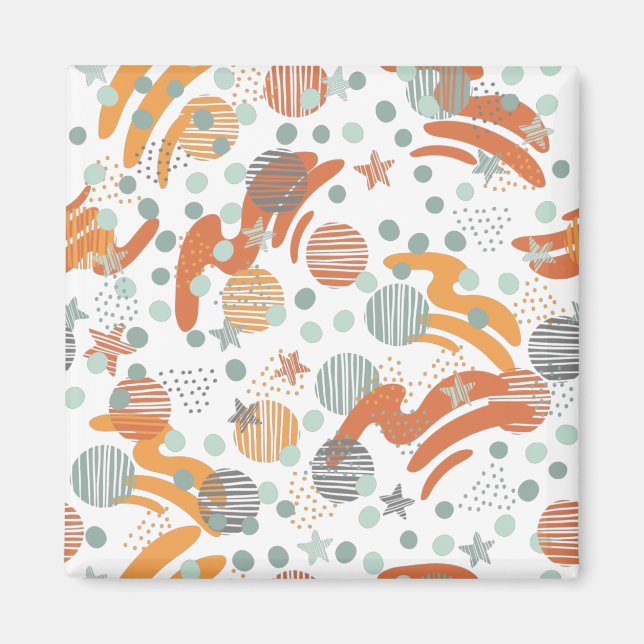 Aimant Motif de points tendance (Devant)