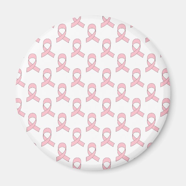 Aimant Motif de ruban rose (Devant)