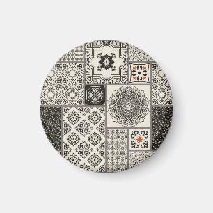 Aimant Motif de tuile islamique Majolica