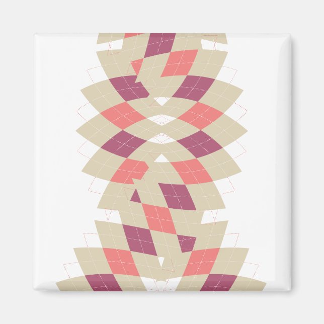 Aimant Motif Diamond Swirl (Devant)