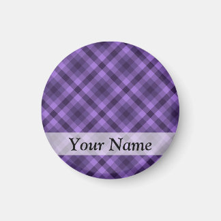 Aimant Motif en vichy violet