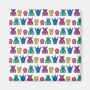 Aimant Motif étranger de monstres d'arc-en-ciel de Kawai