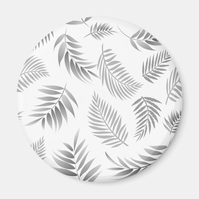 Aimant Motif Feuille tropical 3 (Devant)