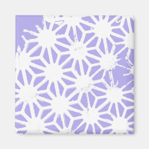 Aimant Motif géométrique Lavender