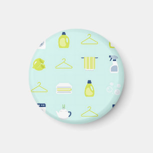 Aimant Motif Jour de Lessive Frais