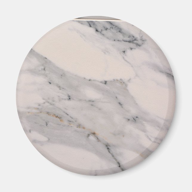 Aimant Motif moderne en marbre noir gris rose (Devant)