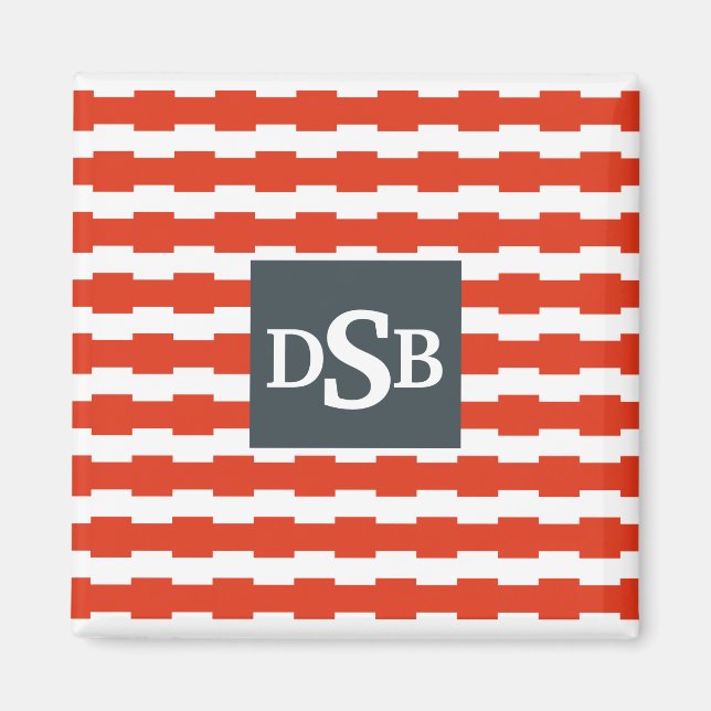 Aimant Motif monogramme (Devant)