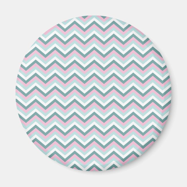 Aimant Motif Ocean Mist Chevron (Devant)