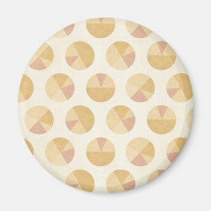 Aimant Motif orange de cercle d'étape   de Geo de