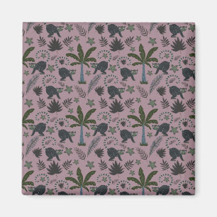 Aimant Motif sans couture Les animaux tropicaux sauts de