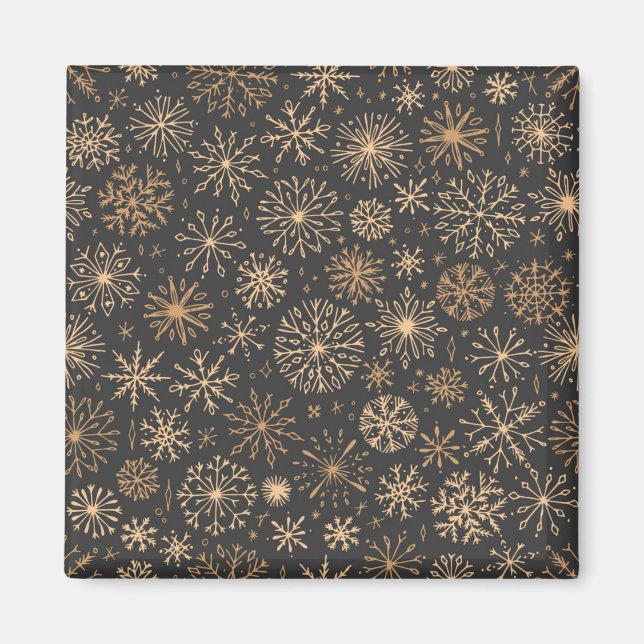 Aimant Motif Snowflake (Devant)