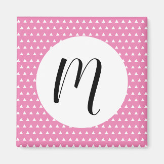 Aimant Motif triangle blanc 