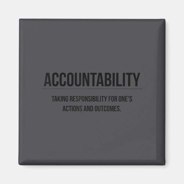 Aimant Motivation Accountability Entrepreneur Slogan Quot (Devant)