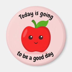 Aimant Motivationnelle Positive Cute Kawaii Apple