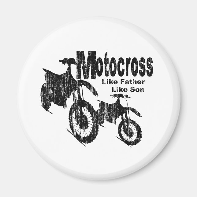 Aimant Motocross père/fils (Devant)