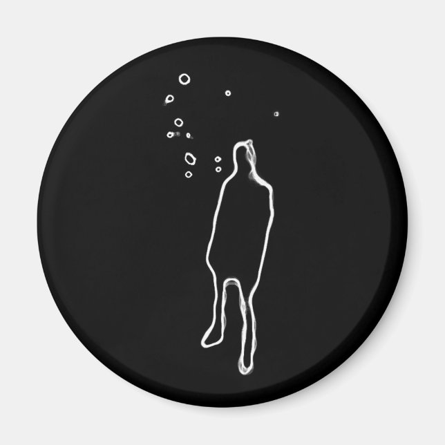 Aimant Mots dans l'obscurité (Devant)