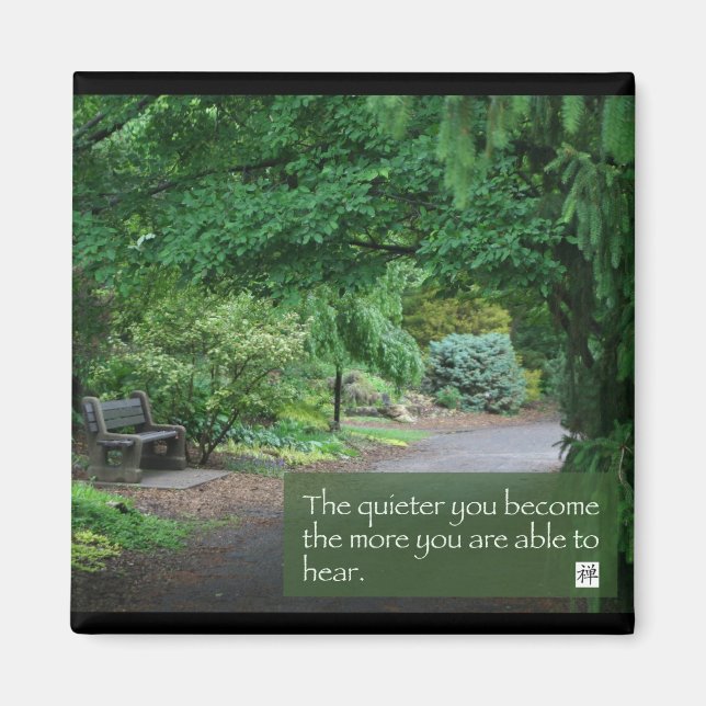 Aimant Mots de sagesse zen (Devant)