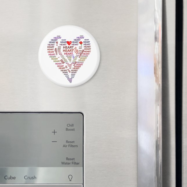 Aimant Mots du coeur (In situ (réfrigérateur))