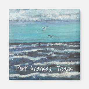 Aimant Mouettes au soleil couchant