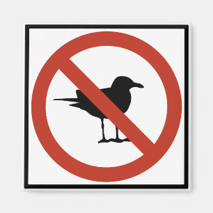 Aimant Mouettes interdites