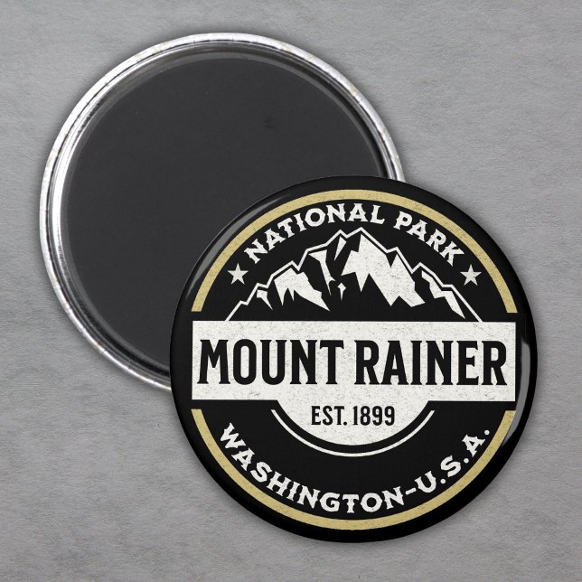 Aimant Mount Rainier National Park - Mountain Logo (Créateur téléchargé)