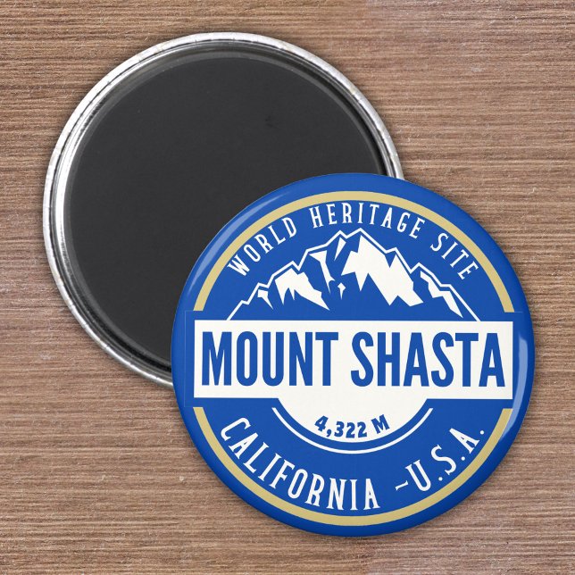 Aimant Mount Shasta California U.S.A. (Créateur téléchargé)