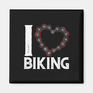Aimant Mountain Bike Cycling Bicycle I Love Biking 