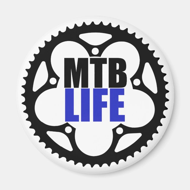 Aimant Mountain Bike Life (Devant)