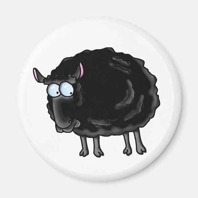 Aimant mouton noir (Devant)