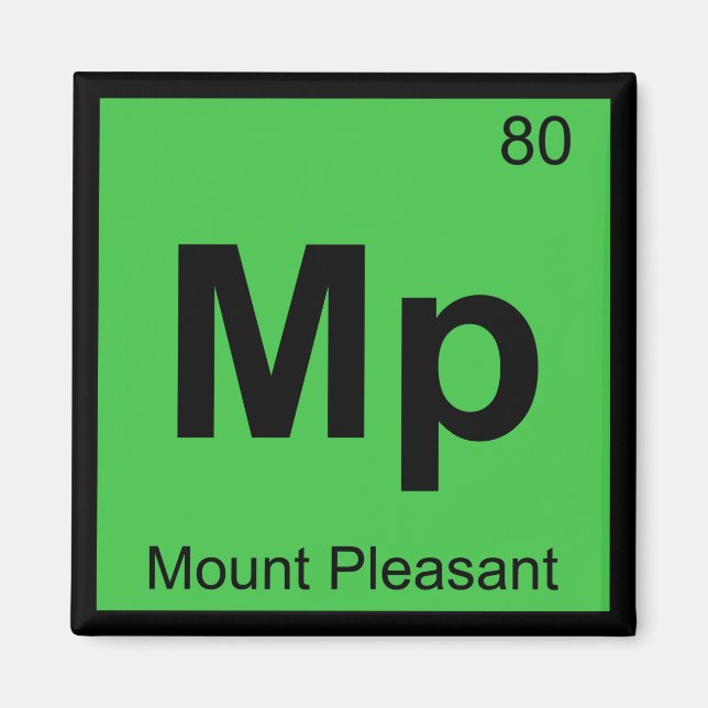 Aimant Mp - Mount Pleasant South Carolina Chemistry City (Devant)