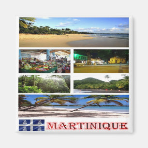 Aimant MQ - Martinique - Mosaïque - Collage
