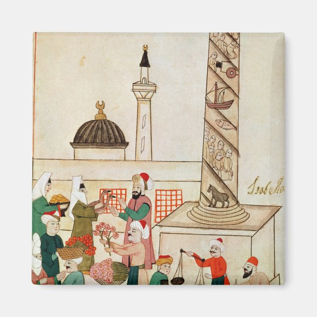 Aimant Ms 1671 A Bazaar in Istanbul, c.1580 (Devant)