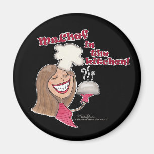 Aimant Ms.Chef dans la cuisine