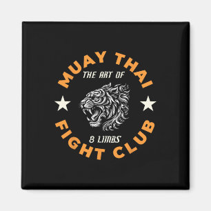 Aimant Muay Thai Mma Combat Tatouage Tigre Art des 8 Memb