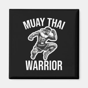 Aimant Muay Thai Warrior Boxing Fighting Martial Arts Com