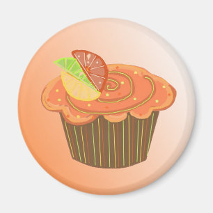 Aimant Muffin au Fruit Orange