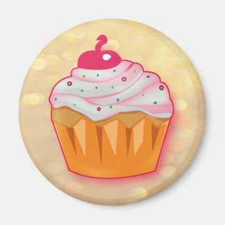 Aimant Muffin framboise