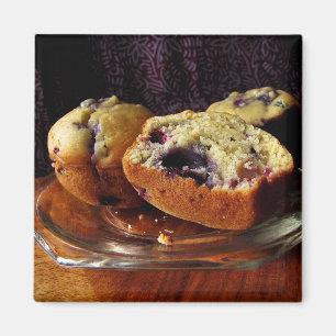 Aimant Muffins aux bleuets