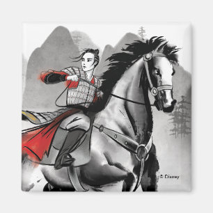 Aimant Mulan Dans L'Armurerie Couleur D'Aquarelle Du Vent