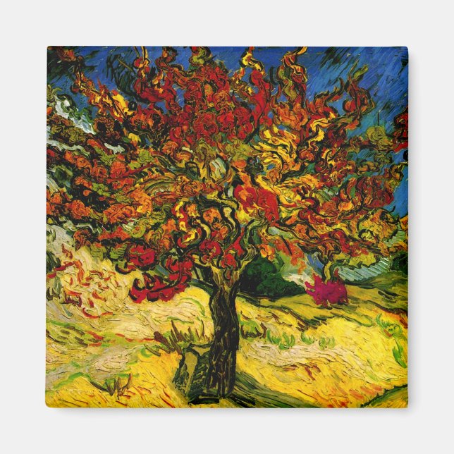 Aimant Mulberry Tree Van Gogh Art (Devant)