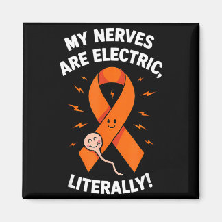 Aimant Multiple Sclerosis Awareness 2025 -orange Ribbon_