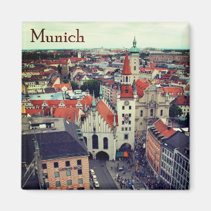 Aimant Munich Altes Rathaus de Marienplatz Souvenir