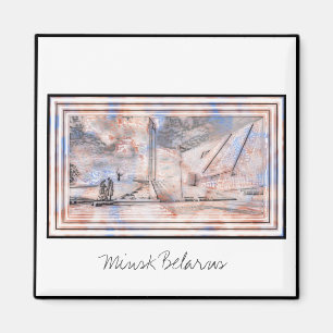 Aimant Musée des monuments 2ème guerre mondiale Minsk Bié