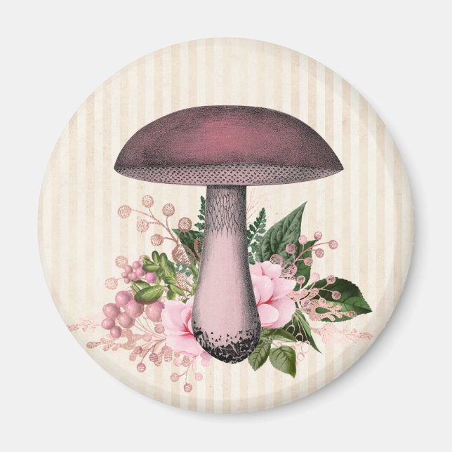 Aimant Mushroom et compilation florale (Devant)