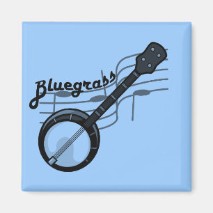 Aimant Musique Bluegrass avec banjo